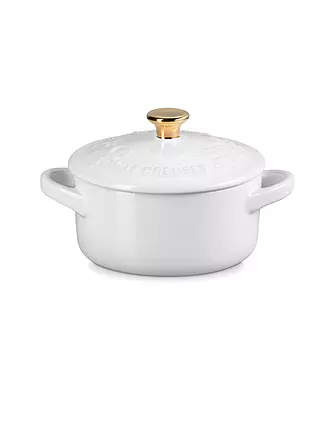 LE CREUSET | Mini cocotte con coperchio 10cm/0,25l HOLLY Thyme | weiss